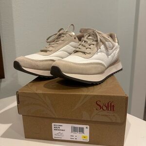 Sofft Women's Sneakers in White and Tan